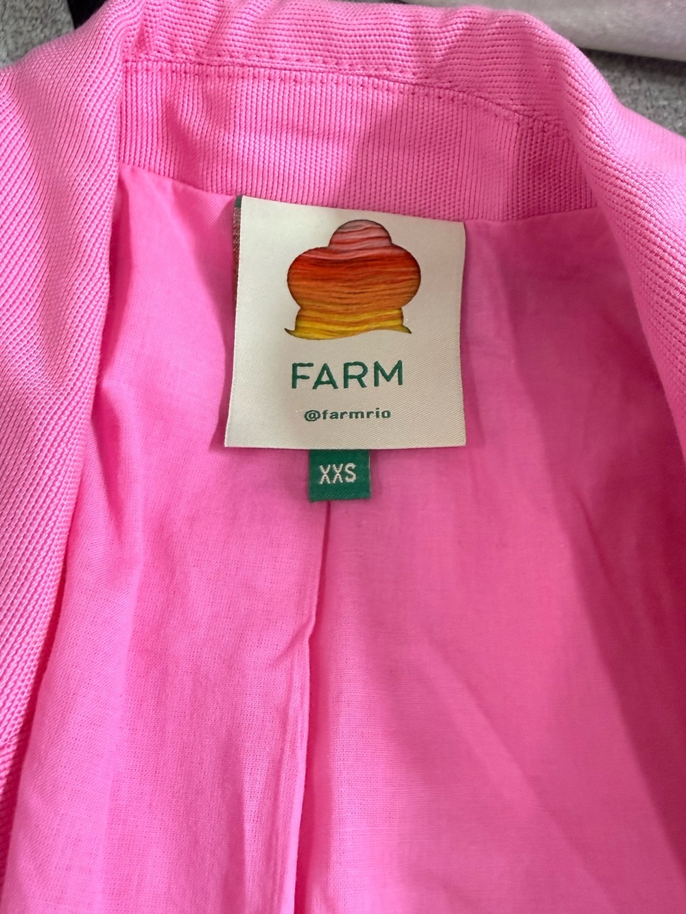 FARM Rio Vibrant Hot Pink Boyfriend Blazer - Picture 4 of 5
